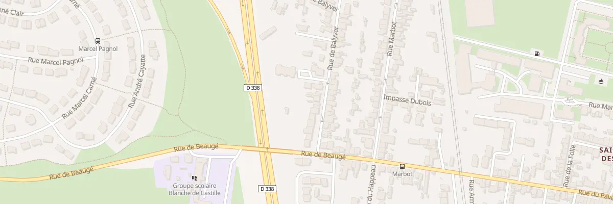 Plan du 72 Rue de Balyver au Mans