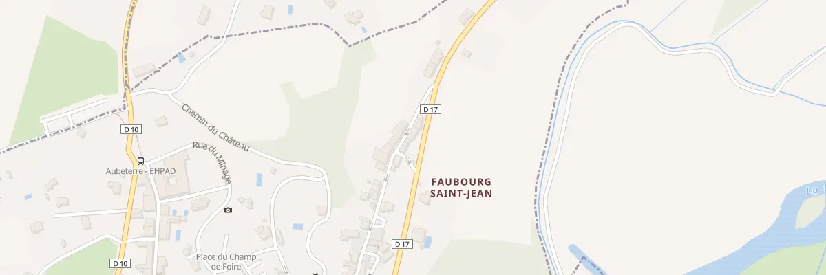 Plan du 5062 Faubourg Saint-Jean à Aubeterre-sur-Dronne