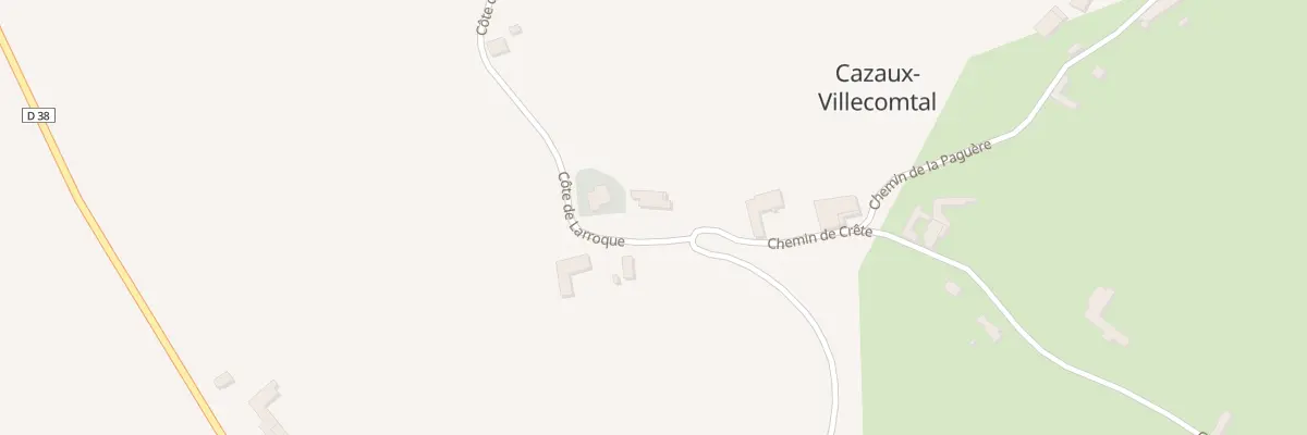 Plan du 99 Chem Cote de Larroque à Cazaux-Villecomtal