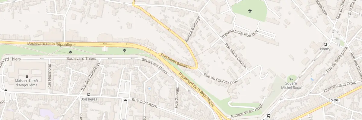 Plan du 93 Rue Henri Bellamy à Angoulême