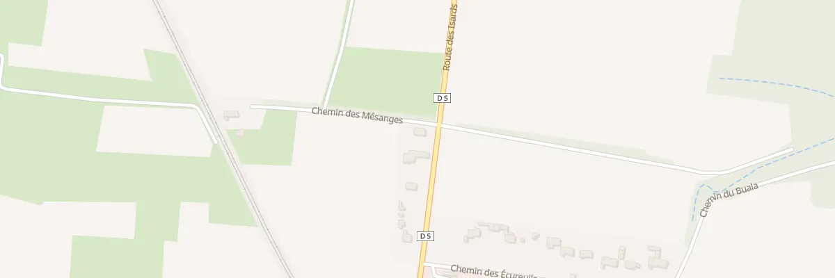 Plan du 1 Che des Mésanges à Lansac