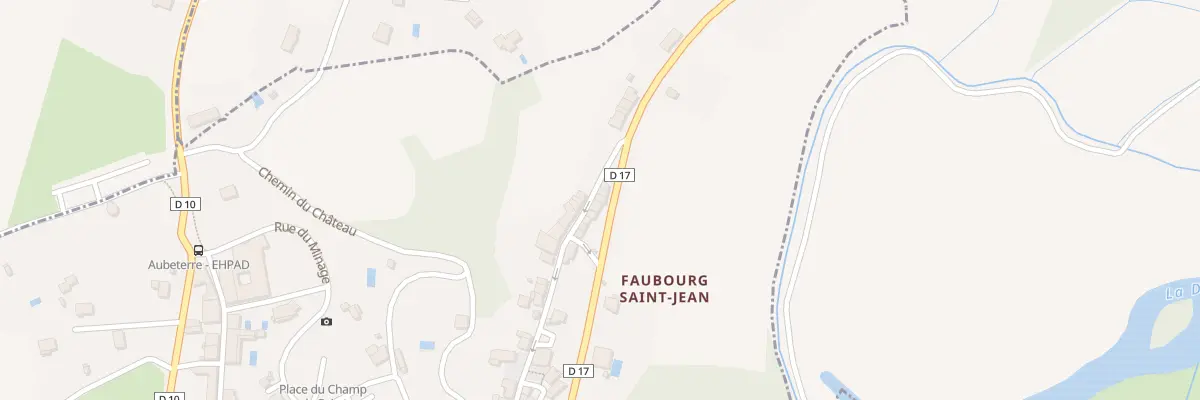 Plan du 5060 Faubourg Saint-Jean à Aubeterre-sur-Dronne