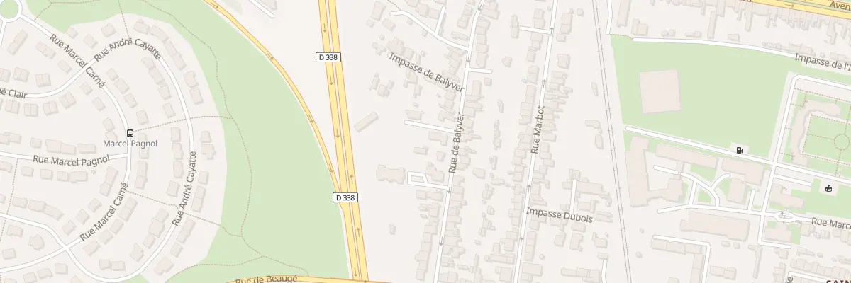 Plan du 54 Rue de Balyver au Mans