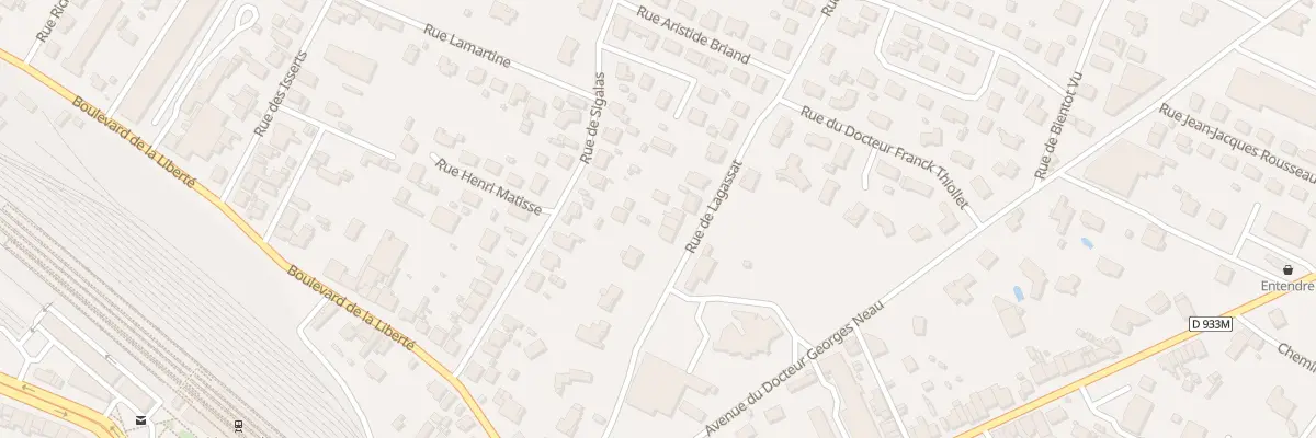 Plan du 23 Rue de Lagassat à Marmande