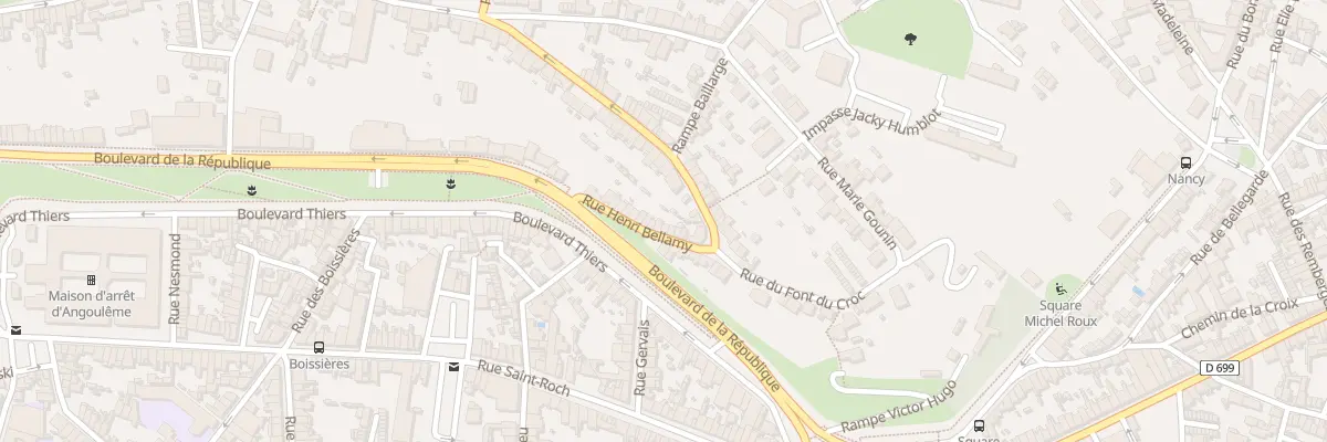 Plan du 91 Rue Henri Bellamy à Angoulême