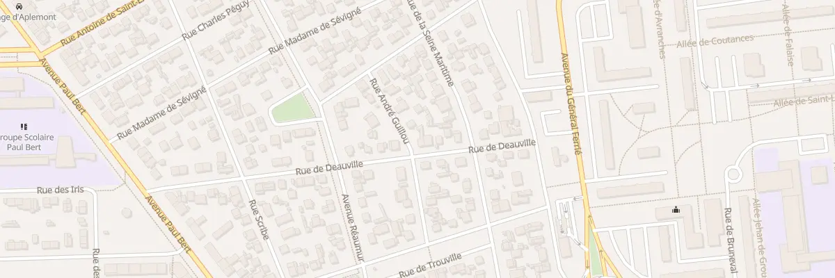 Plan du 41 Rue de Deauville au Havre