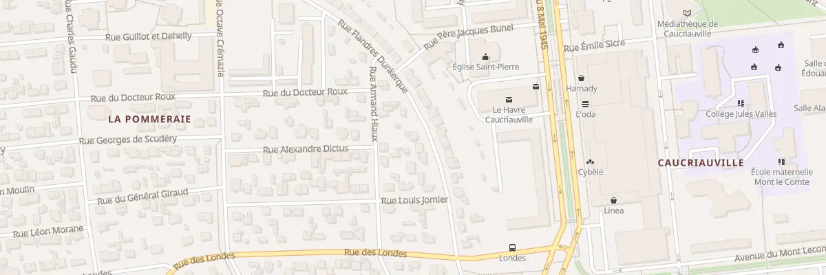 Plan du 108 Rue Flandres Dunkerque au Havre