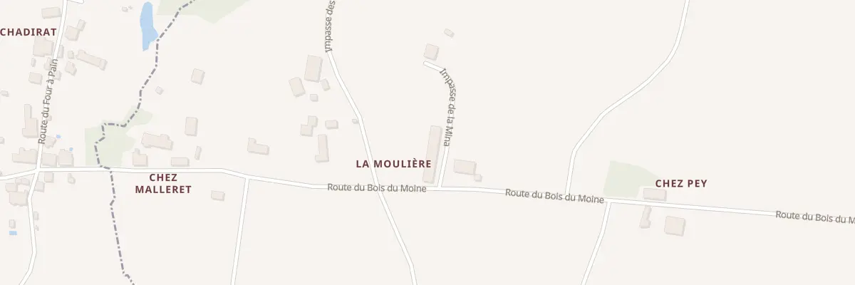 Plan du 112 La Mouliere à Saint-Vincent-Jalmoutiers