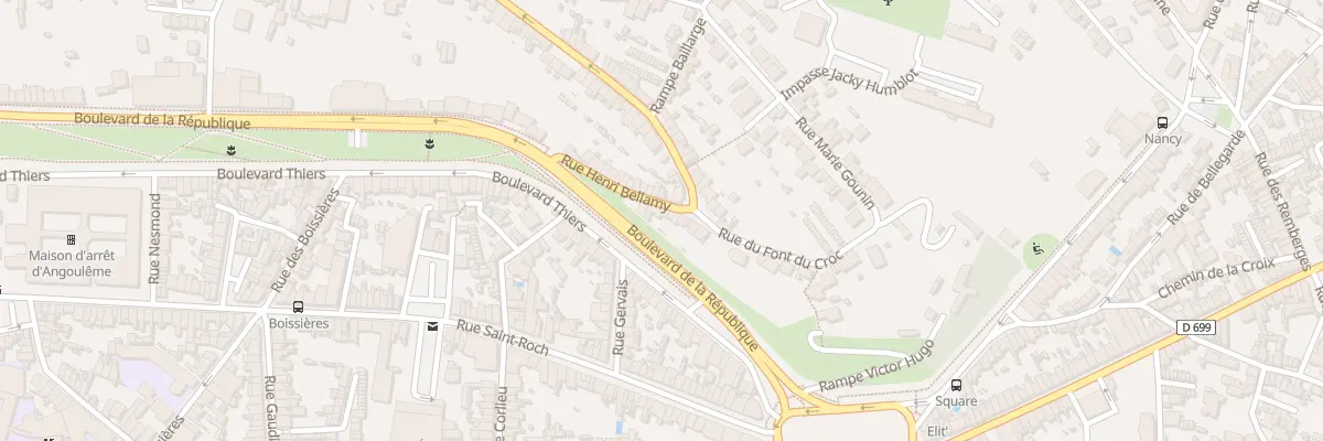 Plan du 88 Rue Henri Bellamy à Angoulême