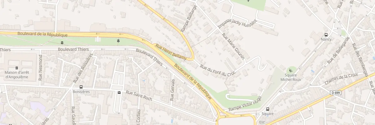 Plan du 86 Rue Henri Bellamy à Angoulême