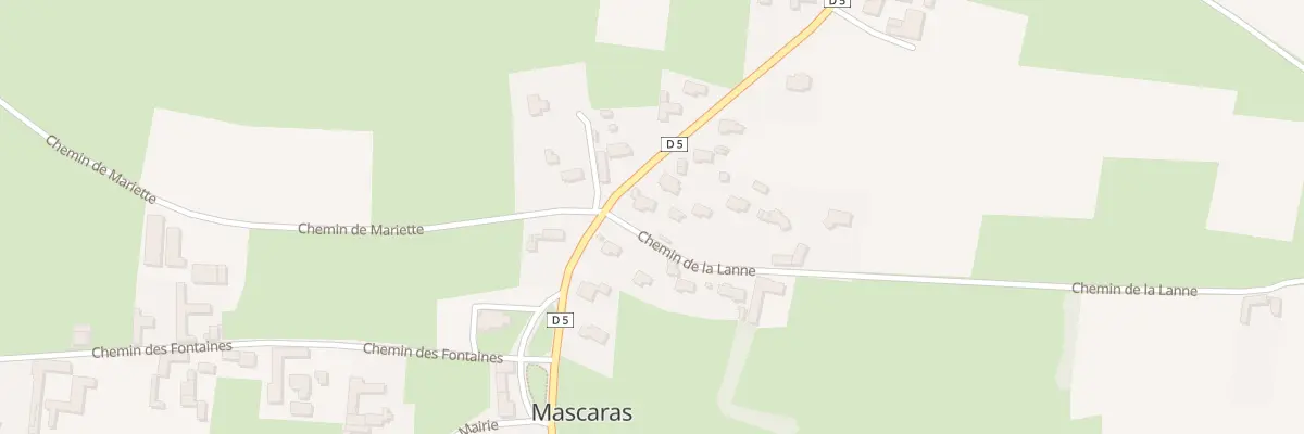 Plan du 35 Rte des Pyrénées à Mascaras