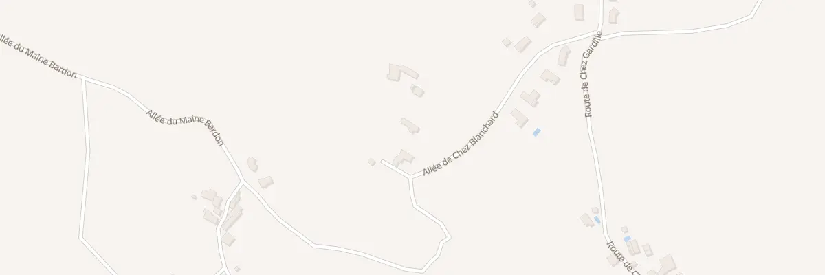 Plan du 10 All de Chez Blanchard à Boisné-La Tude
