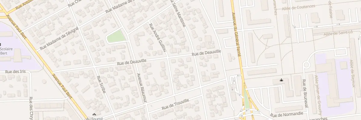 Plan du 42 Rue de Deauville au Havre
