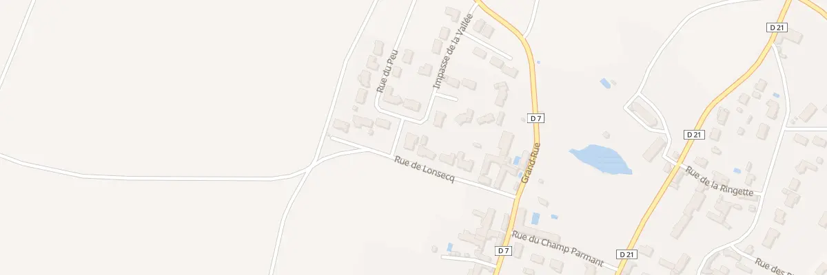 Plan du 2 Rue de la Vallée à Villiers