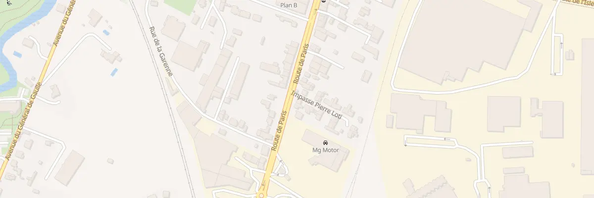 Plan du 111 Rte de Paris à Gond-Pontouvre