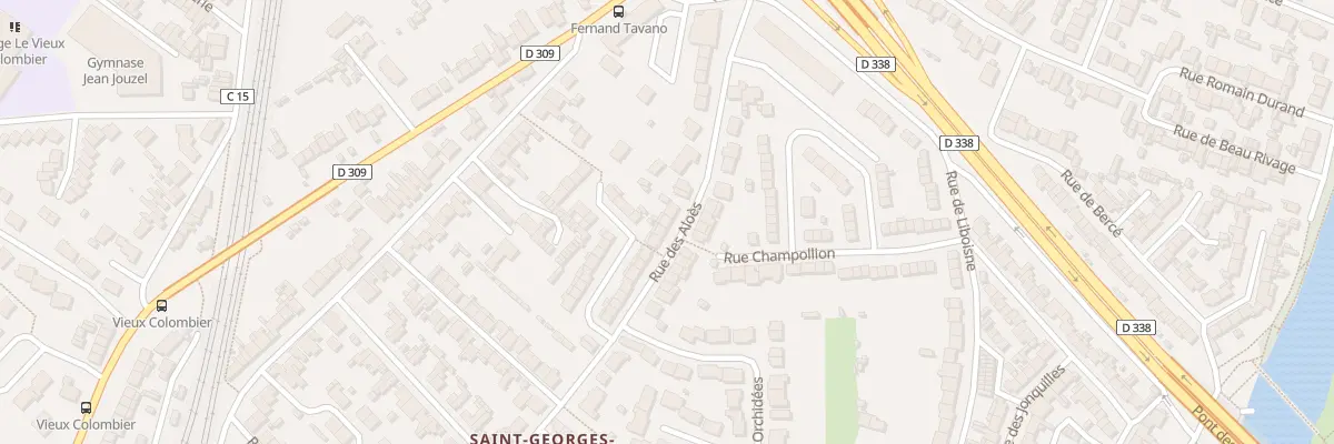 Plan du 44 Rue des Aloès au Mans
