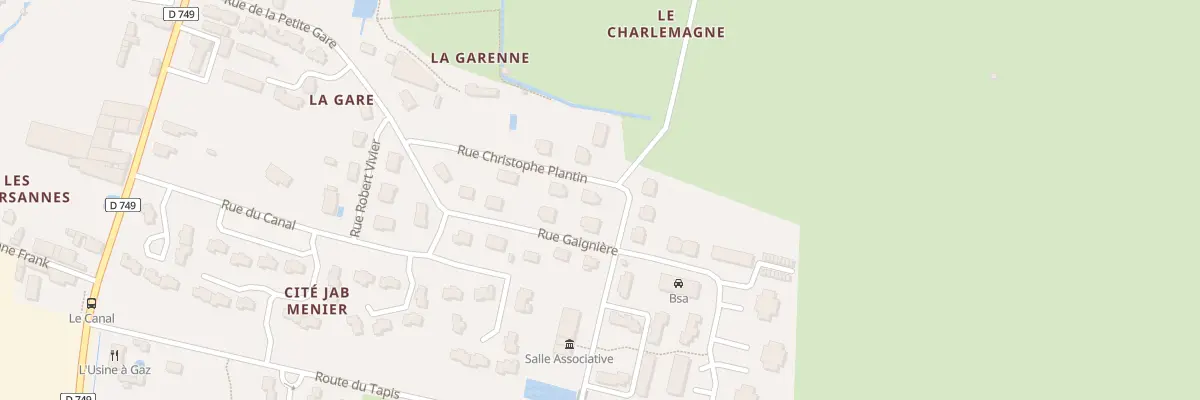 Plan du 6 Rue Christophe Plantin à Bourgueil