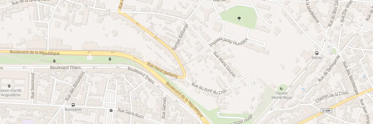 Plan du 60 Rue Henri Bellamy à Angoulême