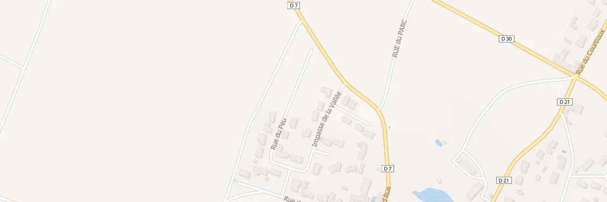 Plan du 10 Rue du Peu à Villiers