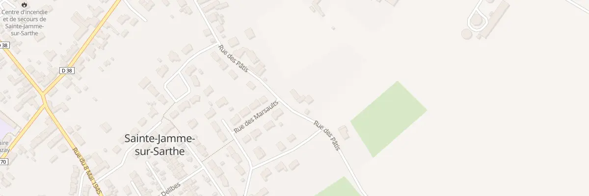 Plan du 27 Rue des Pâtis à Sainte-Jamme-sur-Sarthe