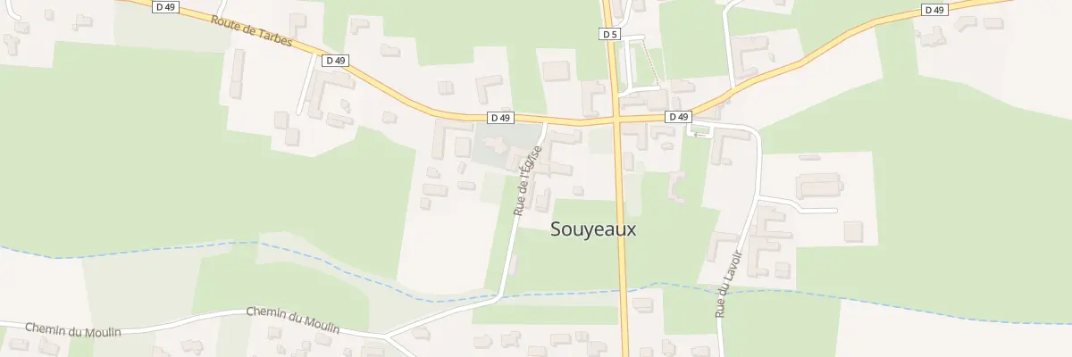 Plan du 1 Rue de l’Eglise à Souyeaux
