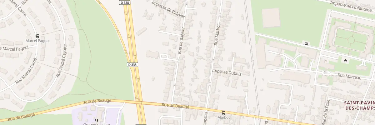 Plan du 65 Rue de Balyver au Mans