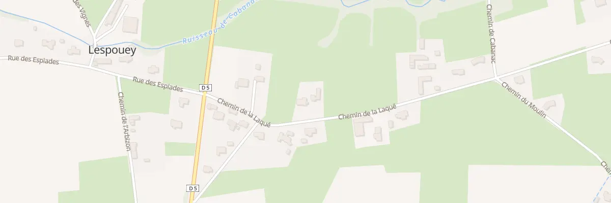 Plan du 11 Che de la Laque à Lespouey