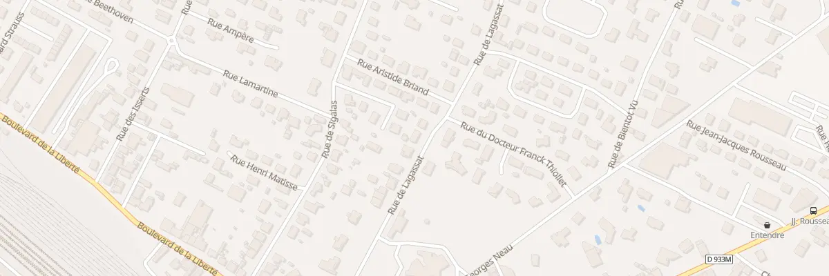 Plan du 33 Rue de Lagassat à Marmande
