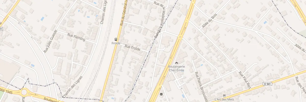 Plan du 55 Rue Madeleine A l’Etang à Angoulême