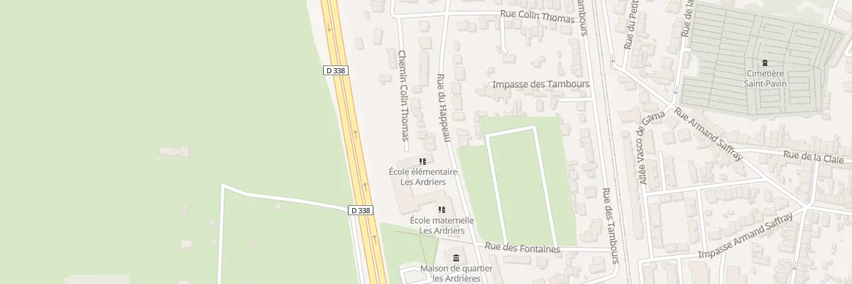 Plan du 52 Rue du Happeau au Mans