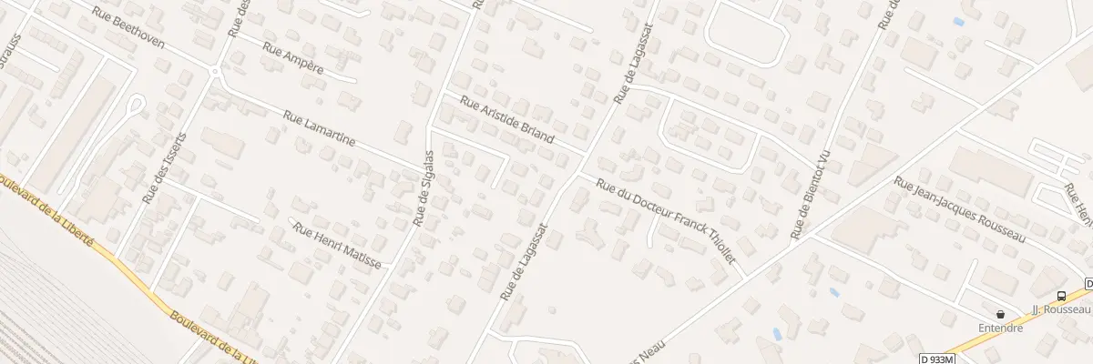 Plan du 35 Rue de Lagassat à Marmande