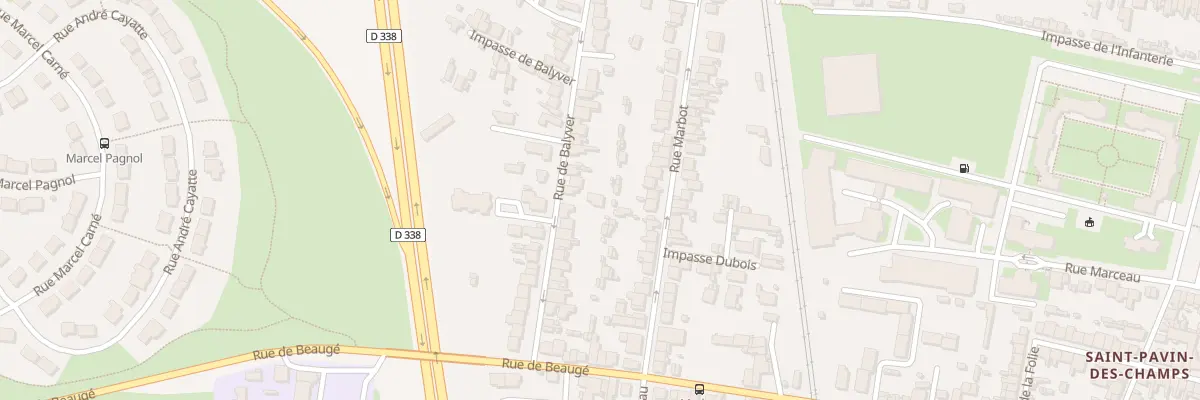 Plan du 61 Rue de Balyver au Mans
