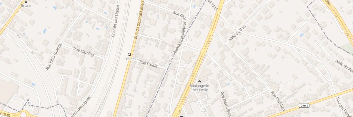 Plan du 65 Rue Madeleine A l’Etang à Angoulême