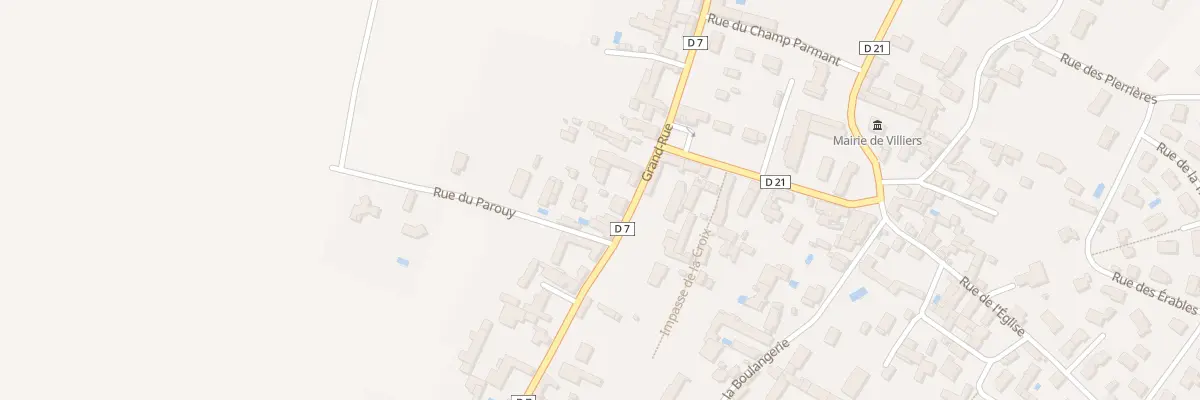 Plan du 20 Gr Grand Rue à Villiers
