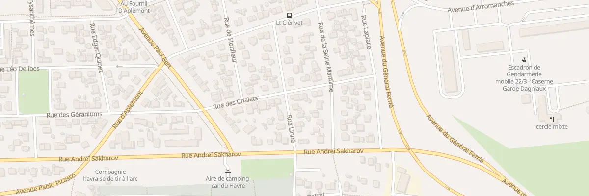 Plan du 12 Rue Linné au Havre