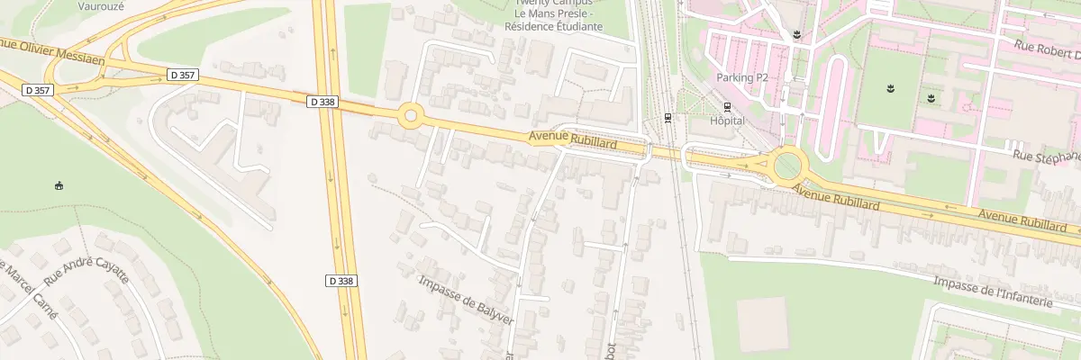 Plan du 2 Rue de Balyver au Mans