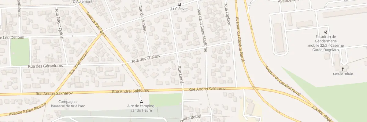 Plan du 10 Rue Linné au Havre