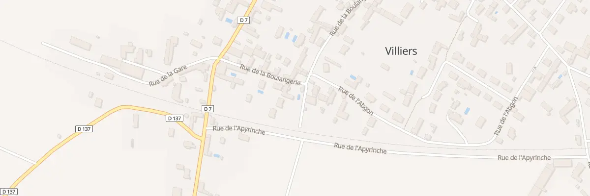 Plan du 13 Rue de la Boulangerie à Villiers