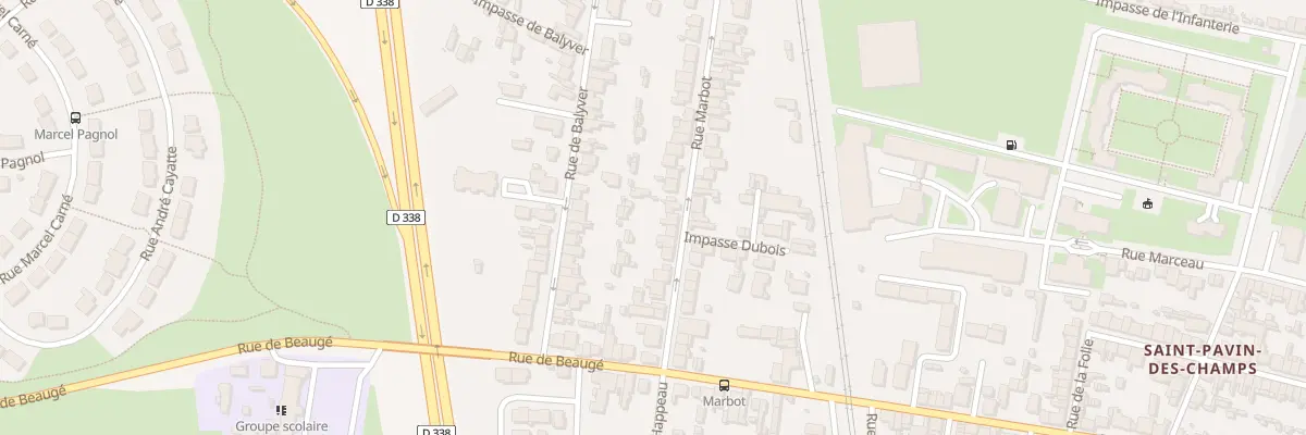 Plan du 56 Rue Marbot au Mans