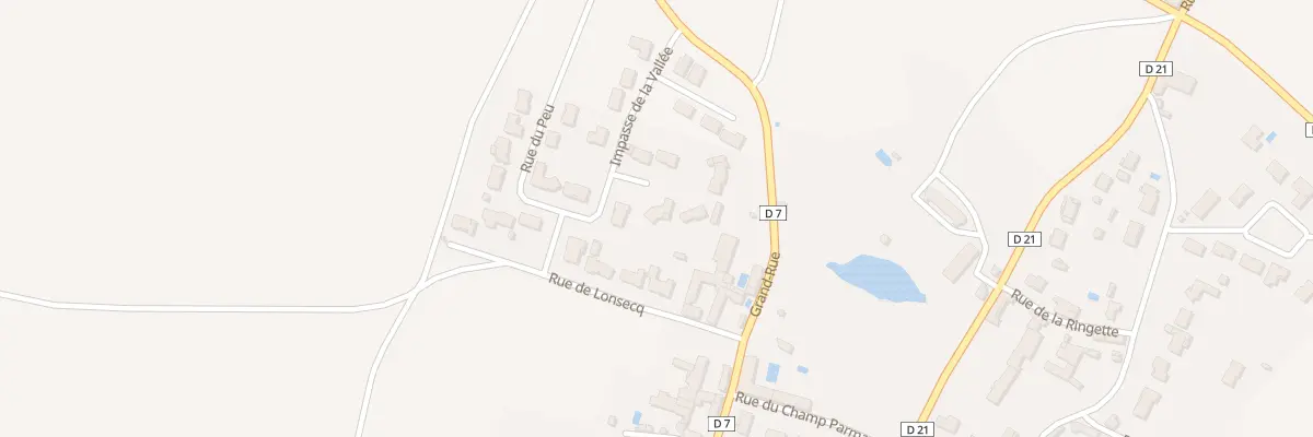 Plan du 1 Imp de la Vallée à Villiers