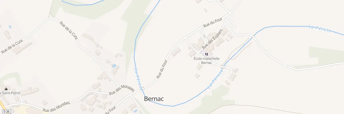 Plan du 24 Rue du Four à Bernac
