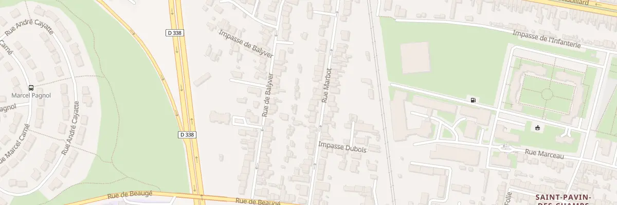 Plan du 44 Rue Marbot au Mans