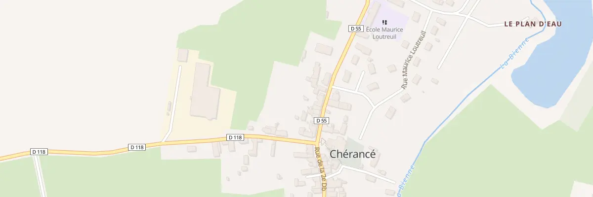 Plan du 6 Rue de la Gare à Chérancé