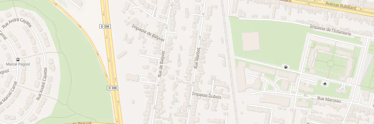 Plan du 38 Rue Marbot au Mans