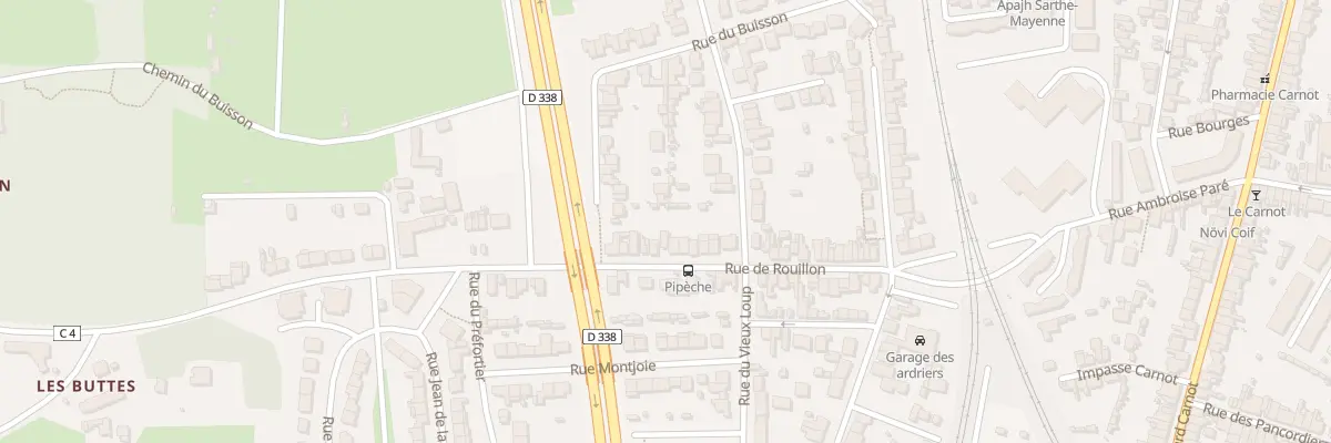 Plan du 46 Rue de Rouillon au Mans
