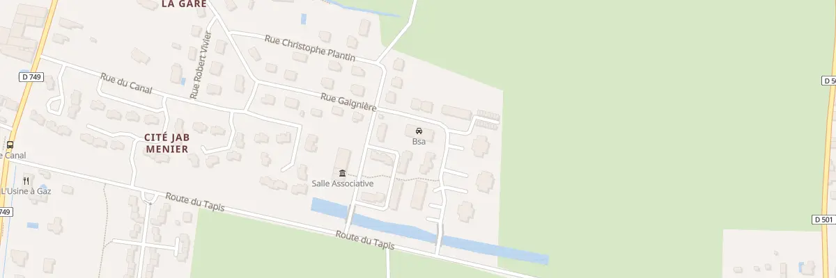 Plan du 14 Rue Gaignière à Bourgueil
