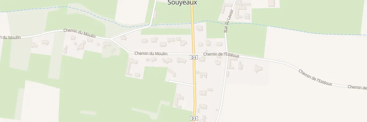 Plan du 1 Che du Moulin à Souyeaux