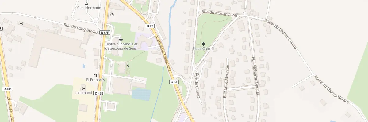 Plan du 40 Rue Crémel à Sées