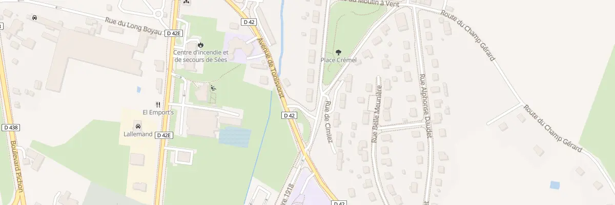 Plan du 30 Rue Crémel à Sées