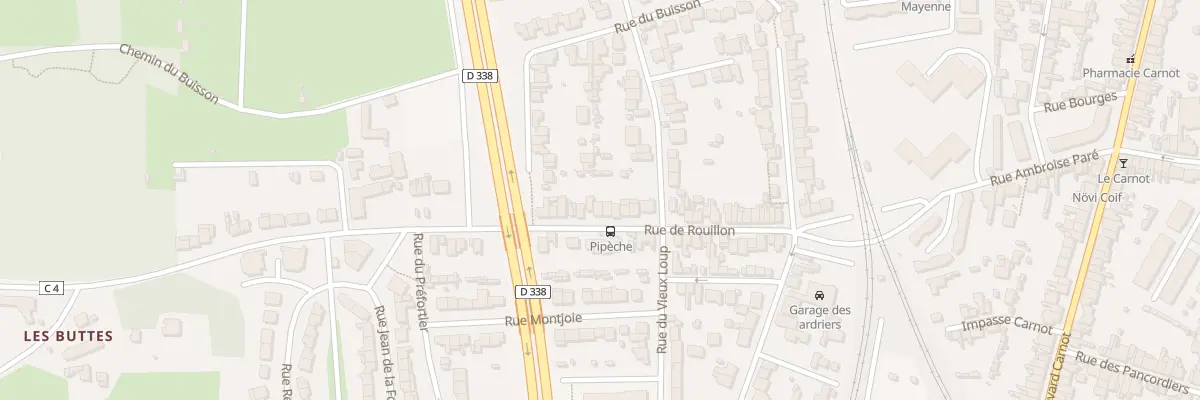 Plan du 44 Rue de Rouillon au Mans